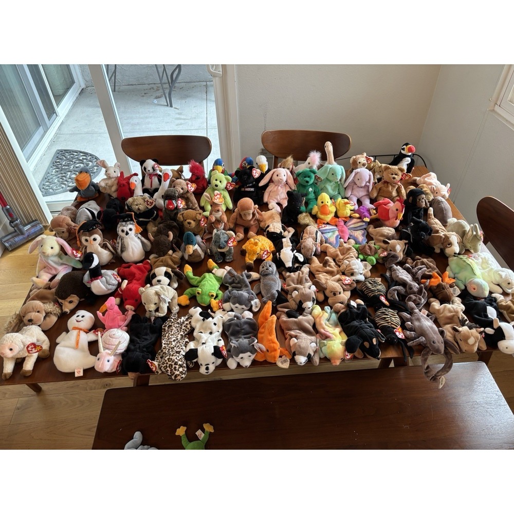 Lot of 94 Vintage Beanie Babies with Tags 1990s mint condition collectors items